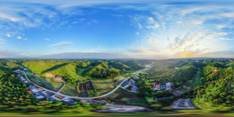 家在兴宁航拍vr全景【新圩围仔下】