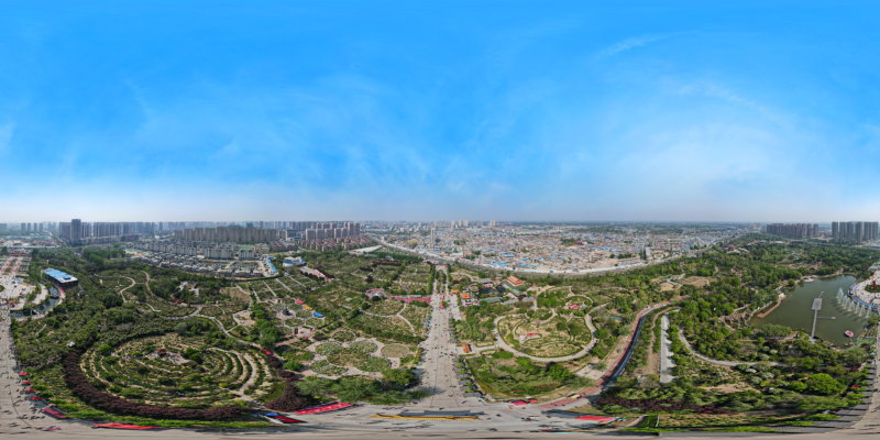 地产下半场航拍全景系列-曹州牡丹园